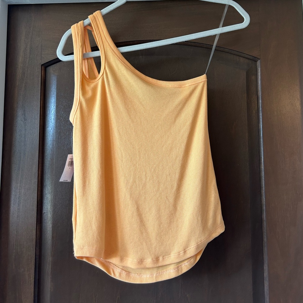 OLD NAVY, Women’s, One-Shoulder Cutout Tank Top, Orange, Size: S